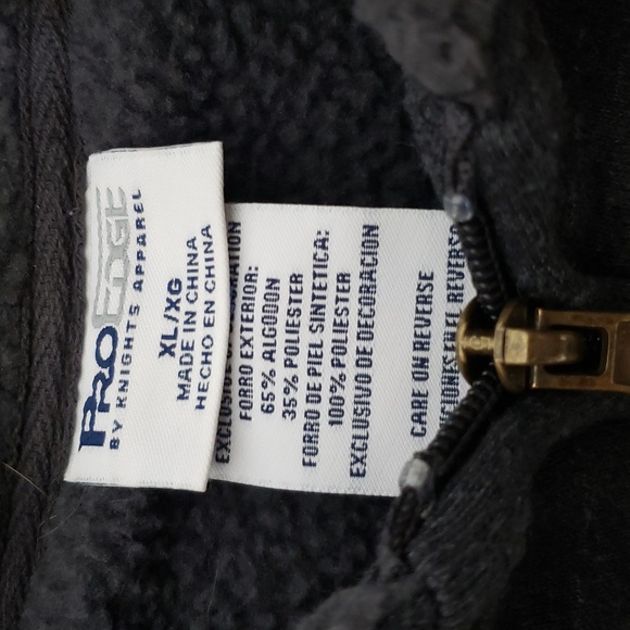 Pro Edge "Georgia" University of GA Dark Gray Faux Fur Lined Hoodie Size XL - Picture 11 of 13